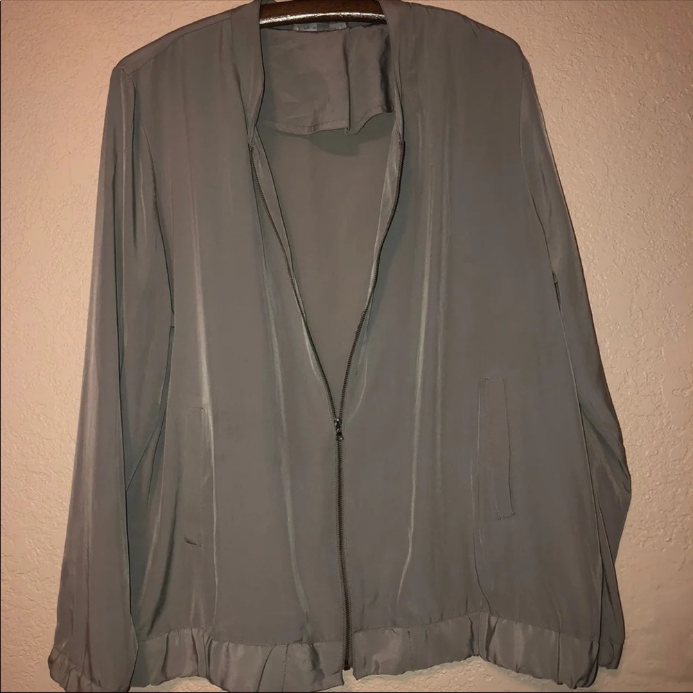 Silver Reflective Windbreaker